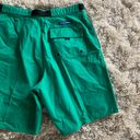 Polo Green Vintage  Sport Shorts Cotton High Waisted Buckle Belt Shorts Photo 1