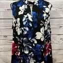 Nine West  XL sleeveless blouse with beautiful flowers NWT- 2886 Photo 0