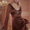 House Of CB NWT  Sakina Dress in Coffee Photo 2