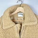 I am gia I.AM.GIA Pixie Full Zip Teddy Sherpa Caramel Brown Oversized Jacket S Photo 4