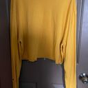 Champion Self-Cropped Yellow Long Sleeve Shirt Size 2X Photo 1