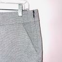 The Loft  Light Gray Mid-rise Ruffle Hem Side Zip Fabric Shorts Photo 3