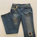 DKNY  Ludlow Cropped Boyfriend Fit Denim Pants Distressed Patches & Lace Jeans 2 Photo 10