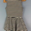 Rolla Coster Black & White Striped Peplum Top Photo 2