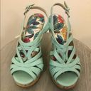 X-Appeal  Teal Wedges Size 6.5 Photo 1