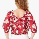 Kate Spade NWT  Botanical garden aperitif top, Red and White Photo 1