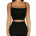 Naked Wardrobe NWT  Black The NW Solid Vibes Crop Top Photo 0