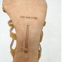 Manolo Blahnik  vintage satin leather cut out strappy sandals size 37 US 6.5-7 Photo 10