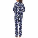 Flora Nikrooz  Pajamas Women Plus Size 3X Blue Floral Soft 2 Piece Sleepwear Set Photo 2