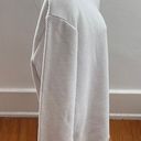 ZARA Waffle Knit Ivory Cream Ribbed Trim Cotton Blend Crewneck Long Sleeve Sweatshirt, size S Photo 4