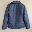 The North Face  Women’s Navy Blue & White Reversible Puffer Coat Small Photo 9