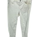 J.Jill  Women's Authentic Fit Slim Ankle Zipper Fly Button Jeans 10 Denim White Photo 0