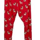 Munki Munki   Pajama Set Reindeer Fleece Long Sleeve Leggings Sleepwear Large Photo 11