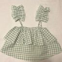 Petal and Pup  Gingham Ruffle Top Photo 0