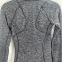 Lululemon  Runderful Zip grey activewear quarter zip long Sleeve Shirt size 2 Photo 12