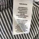 Beach Lunch Lounge Grey Off Shoulder Striped Blouse size medium Photo 4