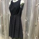 Shoshanna  2 Eyelet Dress Mini Round Neckline Black Sleeveless XS Anthropologie Photo 3