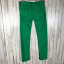 Guess  Skinny Ankle Zipper Jeans Green Bling Pants Photo 3