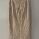 Vince Lamb Leather  Faux Wrap Midi in Marzipan Beige Suede Leather Skirt… Photo 9