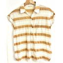 A loves A  Cute Striped S/S Button-Up Cotton Top Sz XS EUC / Summer / Preppy Photo 0