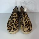 Sam Edelman Carrin Leather Leopard Calf Espadrille Platform Shoes Size 8M Photo 2