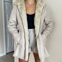 Krass&co G.H. Bass &  Faux Suede Fur Hooded Coat Size M Photo 11