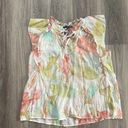 Harvé Benard Harve Bernard Floral Print Ruffle Sleeve Top Large Photo 0