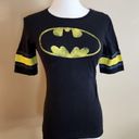 DC Comics Black/Yellow Batman Tee, Women's XS Photo 4