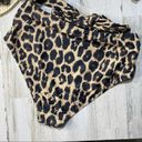 None Tie Halter Leopard Print 2X-Large Bikini High Waisted Photo 5