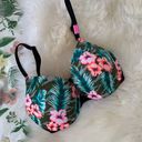 PINK - Victoria's Secret Vs Pink Tropical Camo Push-up Bra 32D Photo 1