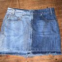 Lulus Lulu’s Set the Tone two tone zip front L denim skirt Photo 0