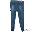 Krass&co SWS Denim  Dark Wash High Rise Cargo Denim Jogger Pants  JR L Photo 1