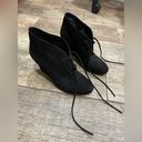 via spiga  black suede wedge booties. Never worn Photo 3