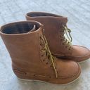 Call it spring plaid lining chestnut boat shoe boots. Size 7.5 NEW Photo 0