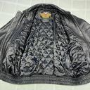 Harley Davidson VINTAGE  embroidered leather bomber jacket coat Photo 7