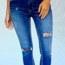 Free People  Great Heights women’s frayed hem skinny jeans, size 26” boho hippie Photo 1