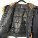 American Eagle  Outfitters Split Faux Fur Hood Bomber Jacket Photo 6