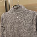 Zella 💕 Basalt Jacquard Half Zip Running Top ~ Grey Shade Swell Jacquard XL NWT Photo 13