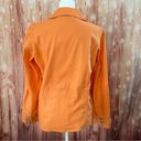 Denim & Co  Orange Stretch Denim Blazer Photo 6