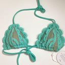 PilyQ New. PQ seafoam lace triangle bikini top. Small. Retails $89 Photo 4