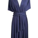 infinity Dessy Group Convertible Wrap Tie Surplice Jersey  Dress Size Small Photo 5
