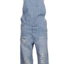 ASOS  Distressed Ripped Denim Overalls Light Blue Sz 28 Photo 1