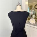 Cynthia Rowley  Black V Neck Fit & Flare Dress Large Photo 4