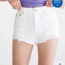 Aeropostale White Denim Shorts Photo 0