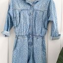 American Eagle  // Denim Blue Floral Coverall Romper Photo 1