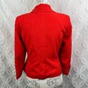 Bardot Revolve  Red Cropped Blazer Shawl Collar Cuffed Sleeves Sie 10 NWT Photo 4