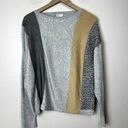 Zyia  Active Zanzibar Sweater Womens Size M Soft Long Sleeve Pullover Multi-Print Photo 0