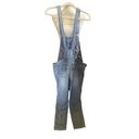 Forever 21 COPY -  Denim 100% Cotton Straight Leg Button Front Overalls Size 31(… Photo 2