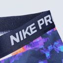 Nike  Pro Dri Fit Colorful Blue Pink Purple Black Capri Active Wear Pants Sz XS Photo 1