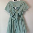 English Factory Green & White Dress Size L Photo 5